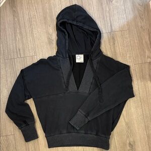 Aerie offline cotton black hoodie